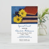 BOOK CLUB PARTY EREIGNIS INVITE EINLADUNG (Stehend Vorderseite)