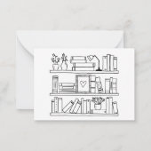 Book Club Personalized Correspondence Mitteilungskarte (Rückseite)