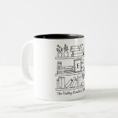 Book Club Personalized Gift Zweifarbige Tasse (Vorderseite Links)