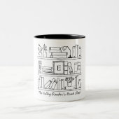 Book Club Personalized Gift Zweifarbige Tasse (Mittel)