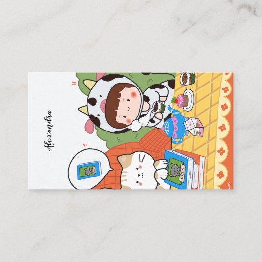 Book Club Picknick Illustriertes Lesezeichen mit N Treuekarte (Vorderseite)