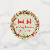 Book Club Reading between the WInes floral Pattern Konfetti (Klein Vorderseite)