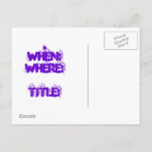 Book Club - Save the Date - Postkarte (Rückseite)