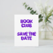 Book Club - Save the Date - Postkarte (Stehend Vorderseite)