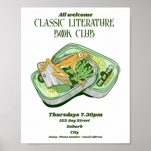 Book Club Shakespeare Macbeth Hexches Poster (Vorne)