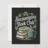 Book Club St Patricks Day Ankündigung (Vorderseite)
