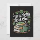 Book Club St Patricks Day Ankündigung (Rückseite)