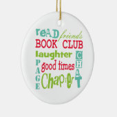 Book Club Subway Design by ArtinspiSpione Keramik Ornament (Rechts)