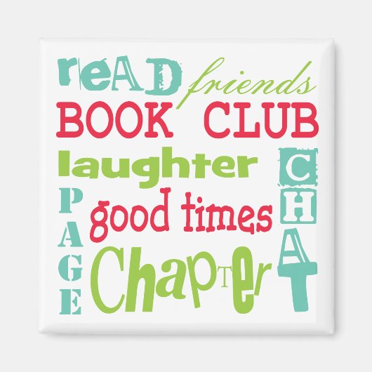 Book Club Subway Design by ArtinspiSpione Magnet (Vorne)