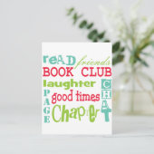 Book Club Subway Design by ArtinspiSpione Postkarte (Stehend Vorderseite)