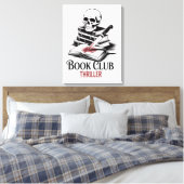 Book Club Thriller Leinwanddruck (Insitu (Schlafzimmer))