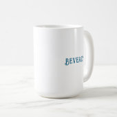 Book Club Watercolor Books Blue Happy Customizable Kaffeetasse (VorderseiteRechts)