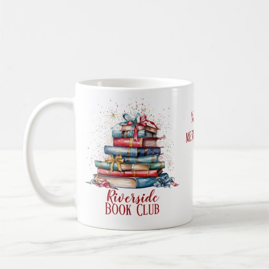 Book Club Weihnachten Individuelle Name Kaffeetasse (Links)