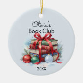 Book Club Weihnachten Personalisiert Keramik Ornament (Vorne)
