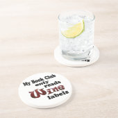 Book Club Wine Labels Sandstein Untersetzer (Seite)