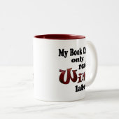Book Club Wine Labels Zweifarbige Tasse (VorderseiteRechts)