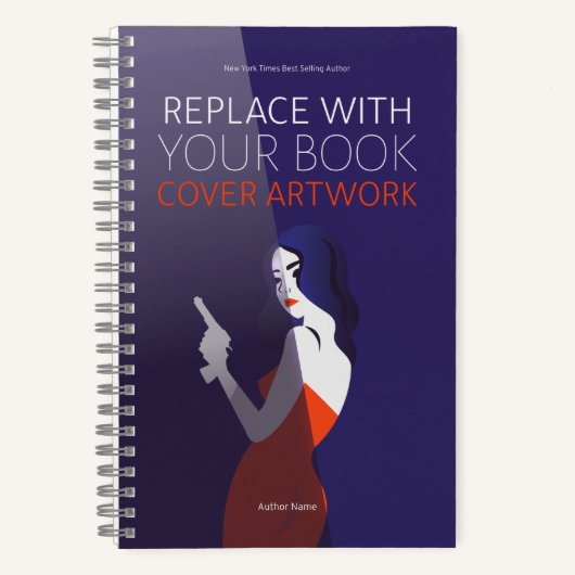 Book Cover Author Book Launch WerbeNotebook Notizblock (Vorderseite)