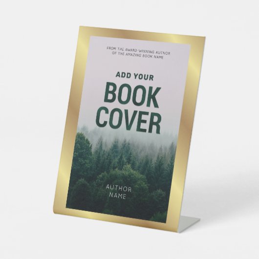 Book Cover Gold Frame Author Book Signature Pedest Sockelschild (Vorderseite)