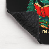 Book Dragon Christmas Reading Gift For Fantasy Lov Mousepad (Ecke)