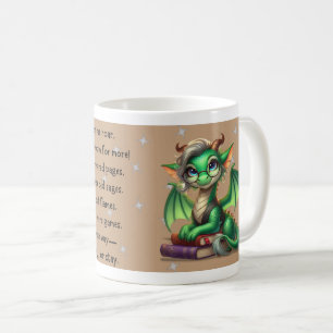Book Dragon Classic Keramik Boho Gift Tasse