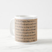 Book Dragon Classic Keramik Boho Gift Tasse (Vorderseite Links)