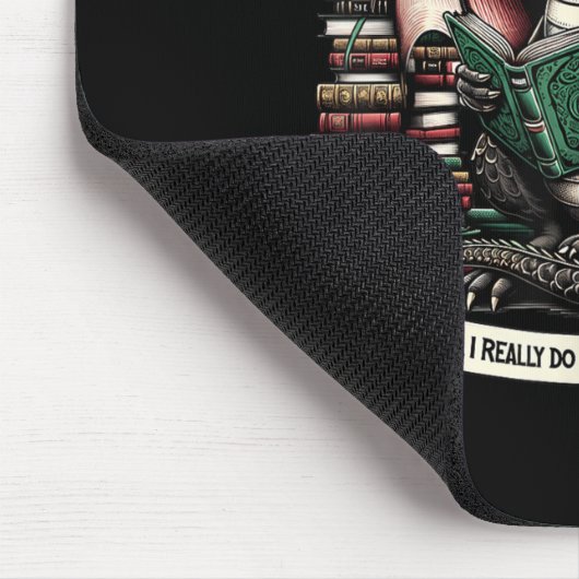 Book Dragon Yes I Really Do Need All These Books Mousepad (Ecke)