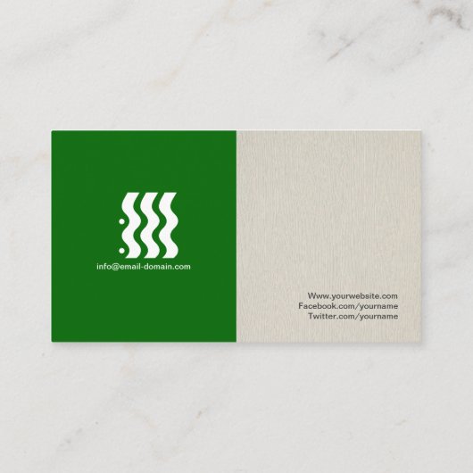 Book Editor - Einfach elegant Stilvoll Visitenkarte (Rückseite)