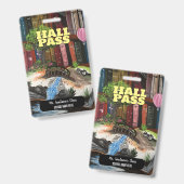 Book Experience Hall Pass Abzeichen Ausweis (Vorder- & Rückseite)