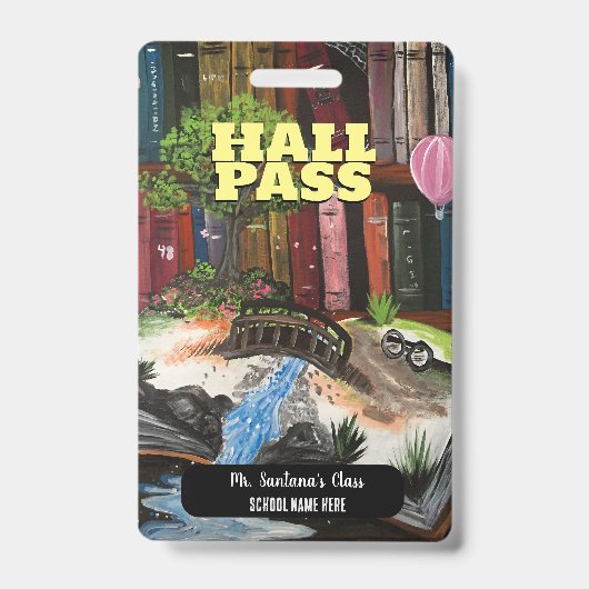 Book Experience Hall Pass Abzeichen Ausweis (Vorderseite)