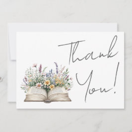 Book Floral Thank You Dankeskarte