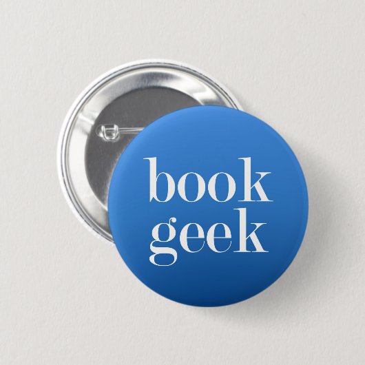 Book Geek - Buchliebhaber/Buchleser Button (Vorne & Hinten)
