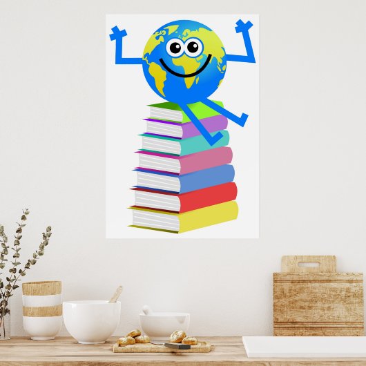 Book Globe Poster (Küche)