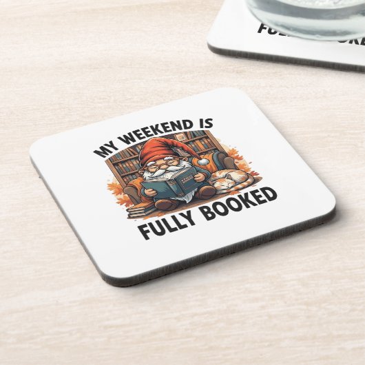 Book-gnome-Design Getränkeuntersetzer (Linke Seite)