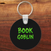 Book Goblin Funny Reading Or Writing School Studen Schlüsselanhänger (Vorderseite)