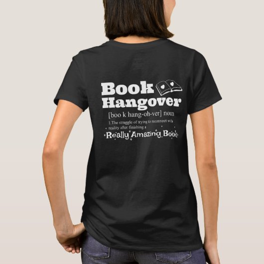 Book Hangover T - Shirt (Rückseite)