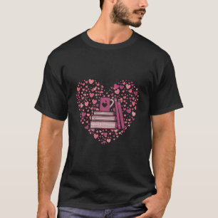 Book Heart Book Reader Geschenk Bookworm Nerd Lieb T-Shirt
