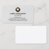 Book Icon Biographe Premium Business Card Visitenkarte (Vorne/Hinten)