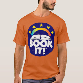 Book It Pizza Hut Programm inspirierte bedrängte V T-Shirt