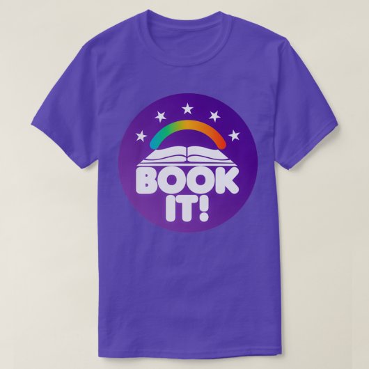 Book It Retro 90s Book Club T-Shirt (Design vorne)