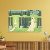 Book Jacket Design "A Floral Fantasy in a Old Leinwanddruck (Insitu (Wohnzimmer))