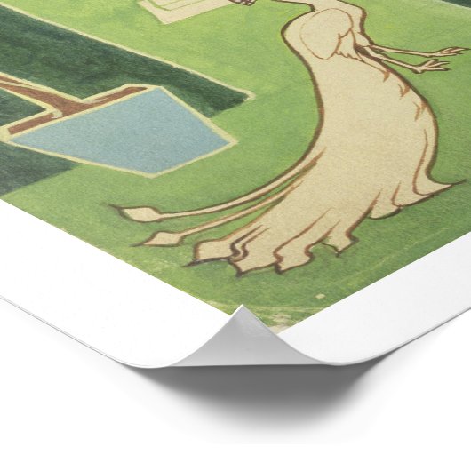 Book Jacket Design "A Floral Fantasy in a Old Poster (Ecke)