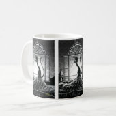 Book Kitty Greets the Morning Coffee Tasse (Vorderseite Links)