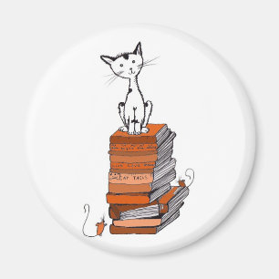 Book kitty magnet