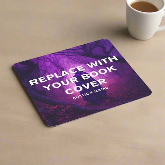 Book Launch l Writer Book Signing Marketing Rechteckiger Pappuntersetzer