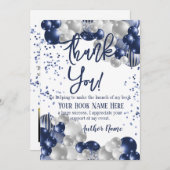 Book Launch Party Vielen Dank Dankeskarte (Vorne/Hinten)