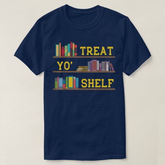 Book Library Librarian a bookworm book lover T-Shirt (Design vorne)