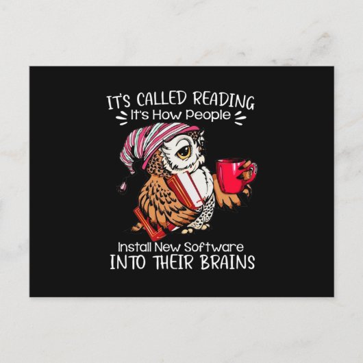 Book Lover Ankündigungspostkarte (Vorderseite)