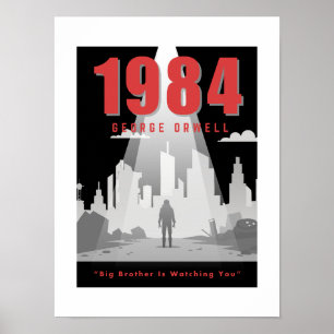 Book Lover Big Brother is Watching 1984 Inspiriert Poster