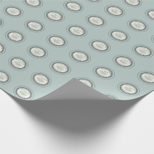 Book Lover Blue Personalisiert Wrapping Paper Geschenkpapier (Ecke)