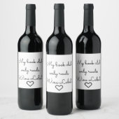 Book Lover Book Club Wine Labels Quote Wijn etiket Weinetikett (Flaschen)
